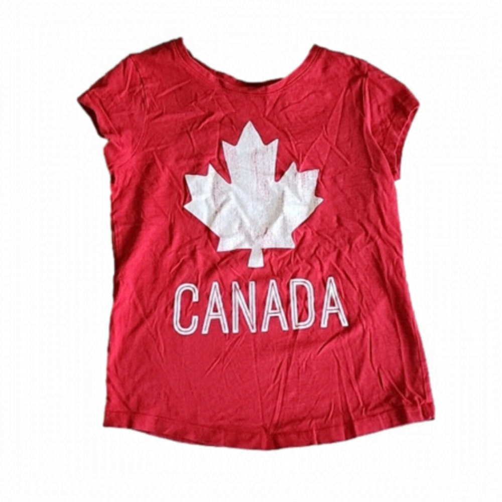 3 For $25 Canada Day girls red shirt large 10 12